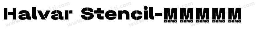 Halvar Stencil字体转换